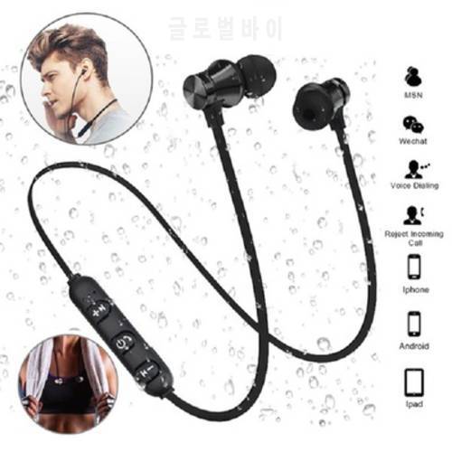 New Bluetooth-Compatible Wireless Earphone Sport Headset Waterproof Earbuds Neckband Magnetic Headphone With Mic For SamrtPhones