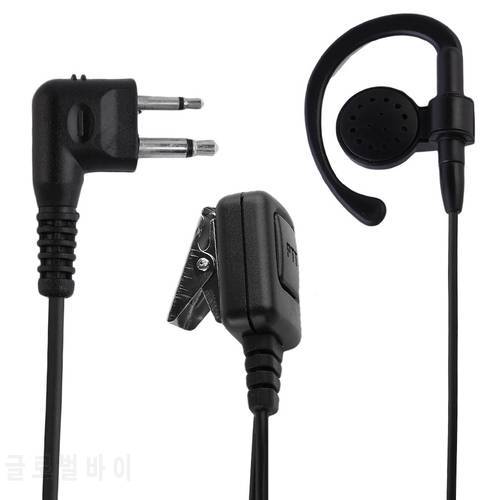 2 Pin Walkie Talkie Ear Clip Earpiece Headset Mic for Motorola Portable Radiocls1110 cls1410 cls1413 cls1450 cls1450c Transceive