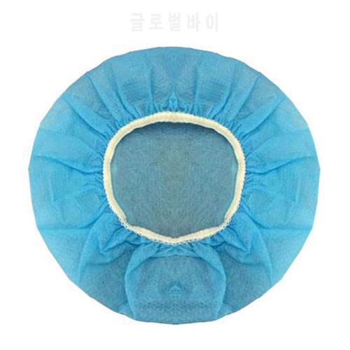 100 Pcs Disposable Headphone Cover Non Woven Hygienic Dustproof Sweatproof Stretchable Ear Pad Netbar Headset Accessorie