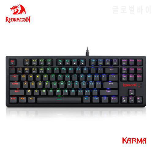 REDRAGON KARMA K598 KBS RGB Support Bluetooth USB Mechanical Gaming Keyboard 2.4G wireless Blue Switch 87 Keys Computer PC