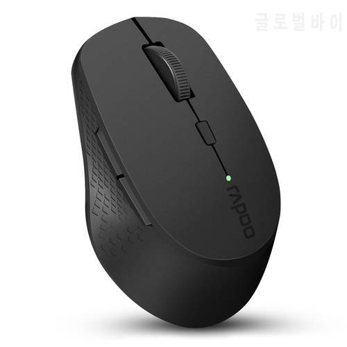Rapoo M300G Silent Wireless Mouse Multi-mode Bluetooth Mouse Portable Optical Mice with Ergonomic Design Support up to 3 Devices