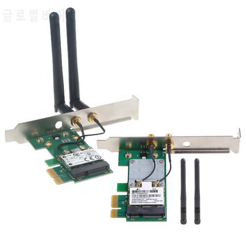 2022 New BCM94325 PCI-E 300M Dual-Band 2.4G/5.8G Desktop Wireless Network Card Support MacOs for Apple System