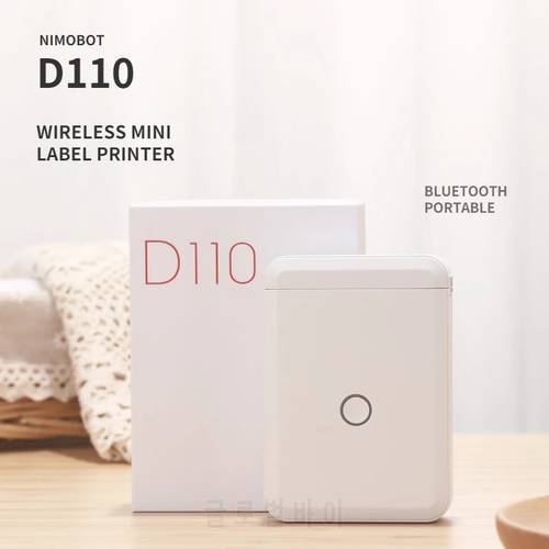 Niimbot D110 Mini Portable Label Sticker Printer With Bluetooth Wireless For Mobile Phone Home Office Store Label Maker Machine