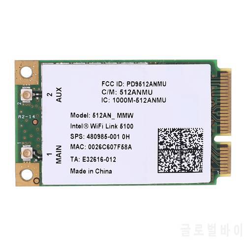 WiFi Link 5100 AGN 300M Wireless Card 2.4G + 5G Dual Band Mini PCI-E Interface Web Card for CQ40 CQ45 6520S 6530S 8730W