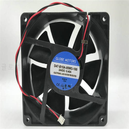 Globe motors d47-b15a-05w3-100 24v 0.4a 12038 two-wire inverter fan