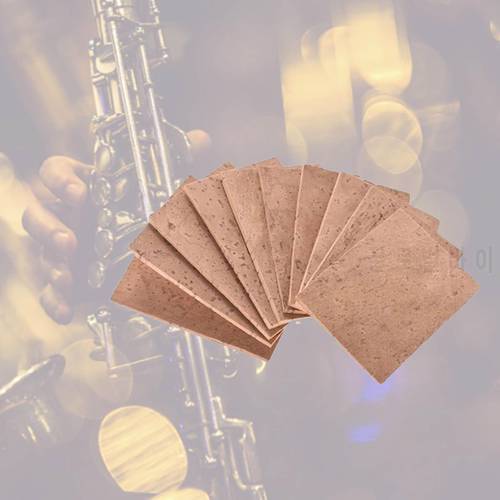 10x Professioanl Saxophone Neck Cork Instrument Accessory Strips Sheets Woodwind Replacement Neck Joint Corks 2mm Thick