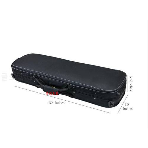 High-end two-face violin case waterproof and moisture-proof Oxford cloth with hygrometer shoulder strap size complete