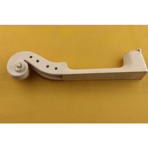 8 pcs hand carved Student Maple White Violin Neck 4/4 size, Violin Parts