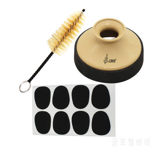 SLADE Saxophone Sax Accessories Kit Dental Pad + Mute + Mouthpiece Brush For Alto Sax Woodwind Instrument Replacement Parts