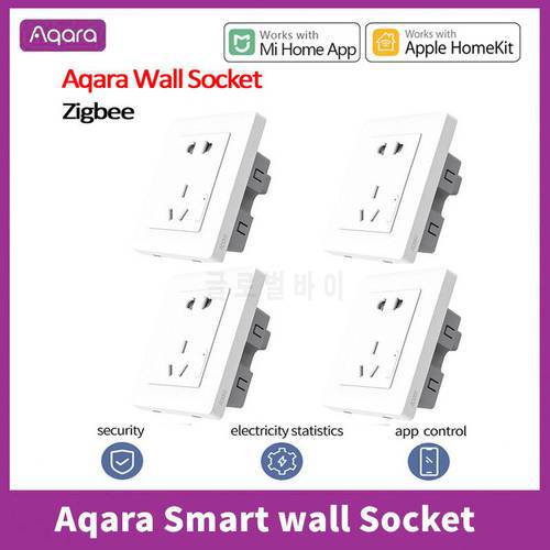 Aqara Smart Wall Socket Remotel Control Wireless Switch Zigbee Wifi Work For Smart Home Kits APP For Xiaomi Smart Home Kits APP
