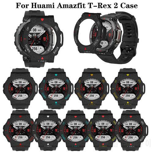 PC Case for Huami Amazfit T-Rex 2 trex 2 Bumper Frame Protector Smart Watch Accessories for Amazfit T rex 2 Watch Case Shell