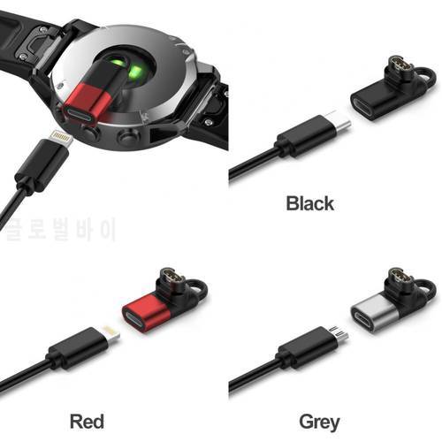 Type C/Micro USB/IOS Smart Watch Charger Adapter Converter Adapter For Garmin Fenix 7 6 5 Instinct 2 Vivoactive 3 4 4S Venu 245