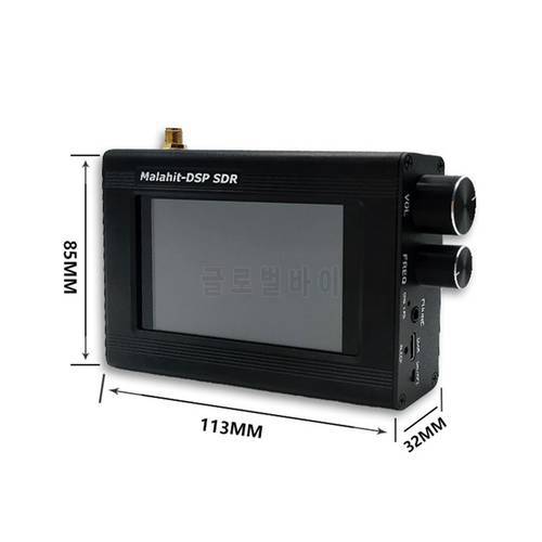 1.10C 50Khz-2Ghz Malachite DSP SDR Shortwave Radio Receiver AM SSB(LSB USB) NFM WFM Malahit Touch LCD/ Antenna/Battery