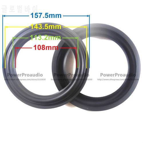 2pcs High quality 6Inch 6" Rubber surround DIY Fit For REVEL Speaker 157-143-113-108mm