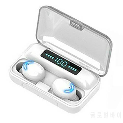 New F9-5d Mini Bluetooth 5.0 Headset 2200MAH Capacity TWS Earphones LED Twins Earbuds Waterproof 5D Stereo Headphones