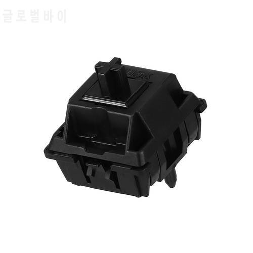JWICK Black Switch V2 Nylon Linear 58.5g Bottom Force 5 Pins Pre-lubed Mechanical Keyboard Customize Game PC Fit GK61 Anne Pro 2