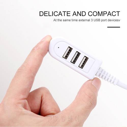 1pc High Speed Computer Usb Hub 2.0 4 Usb Port Splitter Adapter Hab for PC / Laptop / Mouse Receiver / USB Fan