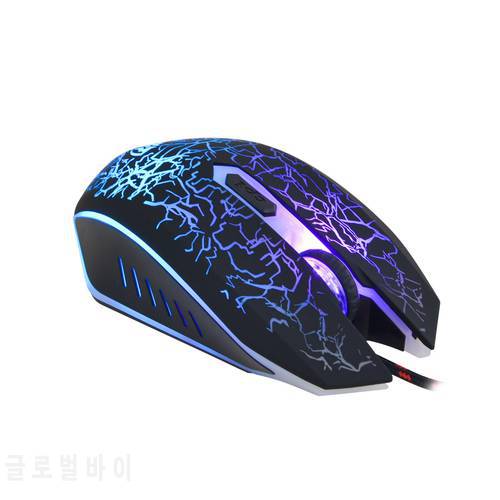 Wired Gaming Mouse USB Optical Gamer Mouse Ergonomic Mice 6 Buttons 2400DPI Computer Programmable Mouse For PC Laptop Desktop