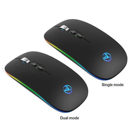 HXSJ M103FG 2.4G/Bluetooth-Compatible 5.1+2.4G Wireless Mouse 1600DPI Mouse