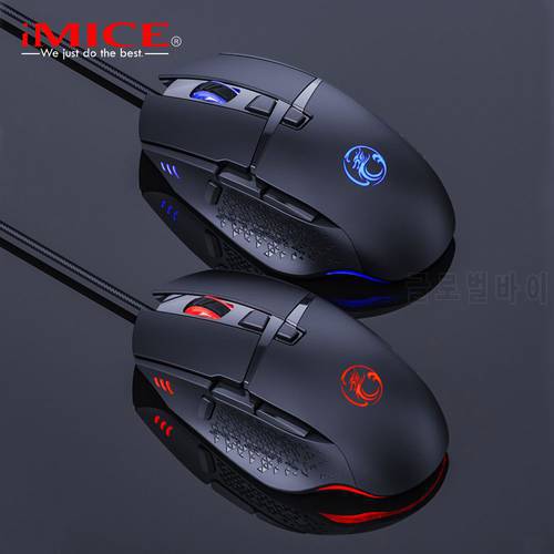 Imice Factory Direct Supply Wired Luminous Game Mouse Usb7200dpi