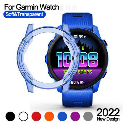 Soft Clear Protective Case cover For Garmin Fenix 6 6x 6s Pro 5 5s 5x plus Silicone watch bumper For garmin Vivoactive 4 4s 245