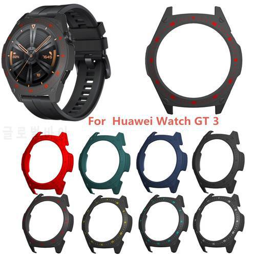 Soft Protective Cover For Huawei Watch GT3 46mm Case TPU Shell Screen Protector Bumper Case For Huawei GT 3 Watch Smartwatch