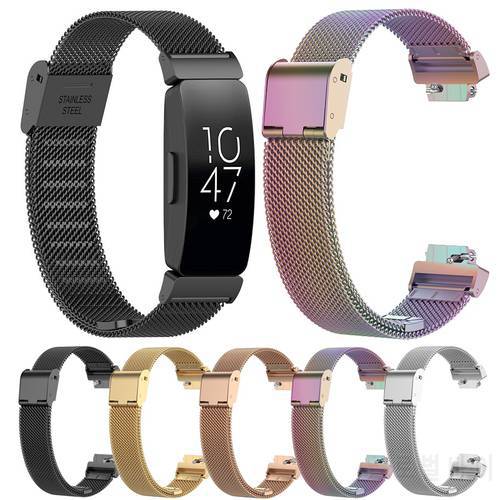 2021 New Bracelet Strap For Fitbit inspire 1 2 inspire HR Metal Stainless Steel Band Buckle For Fitbit inspire inspire HR Correa