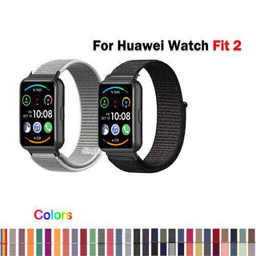 Nylon Watch Loop Band Strap for Huawei Watch FIT 2 Smart Watch Replacement Wrist band for huawei fit 2 strap Correa