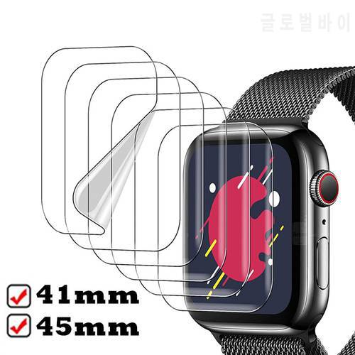 Watch 8 Soft Screen Protective Film For iWatch Series 7 8 41mm 45mm Protector Anti-scratch Film Sticker For Apple Watch8 Watch7