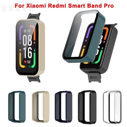 Watch Protective Case Cover For Xiaomi Redmi Smart Band Pro Smartwatch Shockproof Full Screen Protector Shell /W Tempered Film