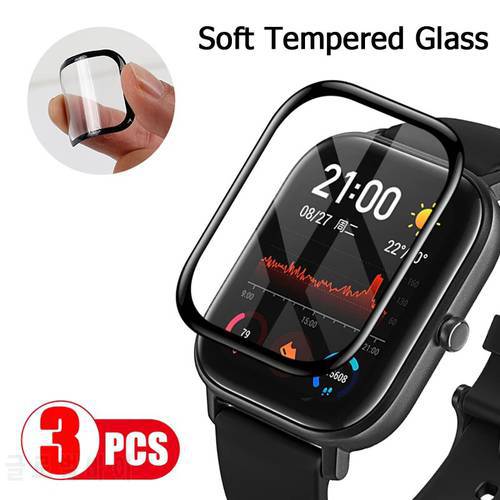 Soft Tempered Glass Protective Film For Huami Amazfit GTR GTS 2 Mini 2E POP Screen Protector (Not Glass) For Amazfit BiP S U Pro