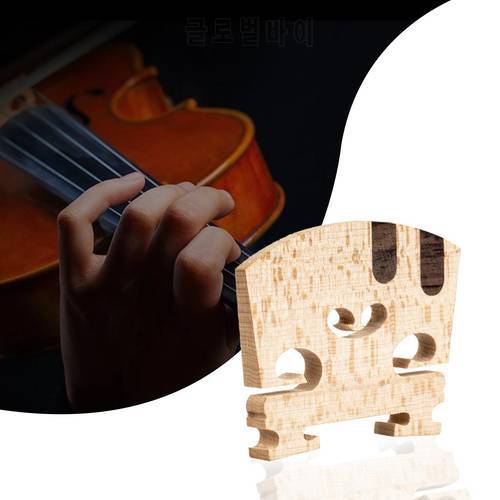 A Strings Ebony Inlay Wooden Violin Bridge 4/4 Violin DIY Parts