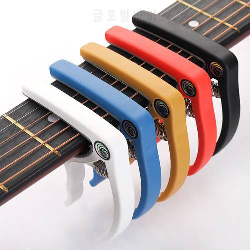 Plastic Steel Guitar Capo Classical Acoustic Guitar Ukulele Tuning Clamp Musical Instrument Accessories Beginner Tool