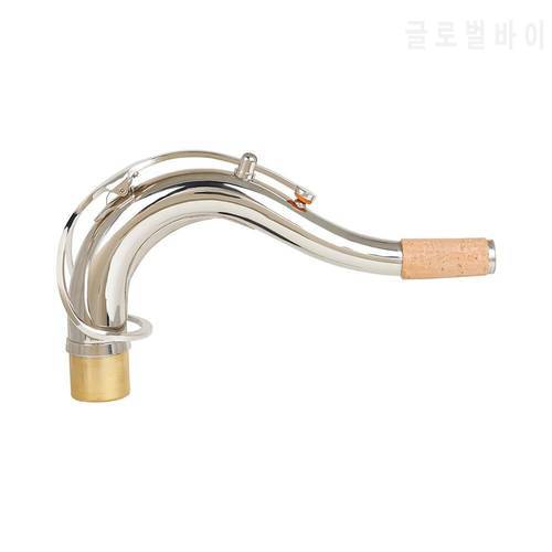 27.5mm B-flat Tenor Saxophone Bend Neck Brass Sax Neck Replacement Parts Woodwind Instrument Accessories