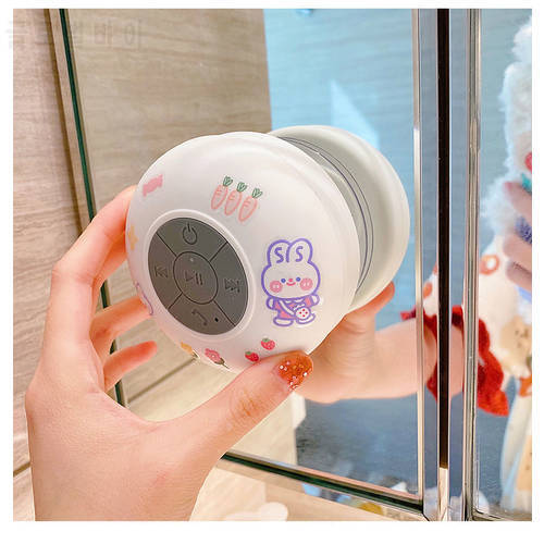 Mini Bluetooth Speaker Cute Cartoon Portable Universal Waterproof Wireless Hands-free Speaker Shower Bathroom Desktop Car Beach