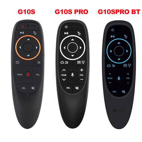 G10 G10S Pro BT Air mouse 2.4G Wireless Backlit Voice Remote Control Microphone Gyro IR Learning for X96 MAX HK1 Android tv box