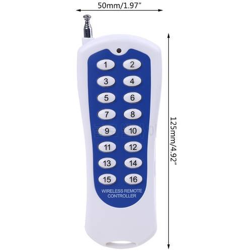DC12V 16CH RF Wireless Remote Control 16 Keys Wireless Transmitter for Alarm