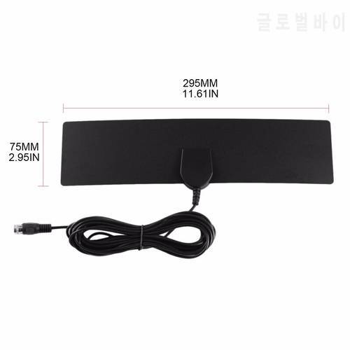 HDTV Antenna Indoor Amplifier HDTV Antenna 25 Mile Range F-head Connector with 118inch Coaxial Cable TV Antenna
