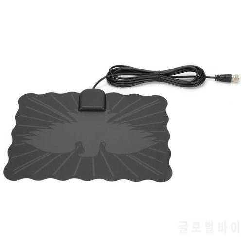 TV Antenna HD Clear Low Noise Reception Tetragonum Aerial with Signal Booster for Digital Television