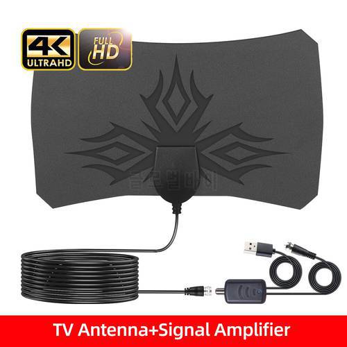 Kebidumei Antenna TV Digital Antena HDTV 4k Interior Indoor High Signal Amplified Booster Satellite Receiver Signal Miles Aerial