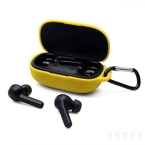 Clamshell Opening Anti-shock Flexible Silicone Cover Protective Case Full Shell for-Anker -Soundcore Life P2 Earphone