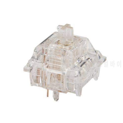 Gateron North Pole Switch Arctic 5pin Transparent Switches 50g Linear Mechanical Keyboard Custom Switch