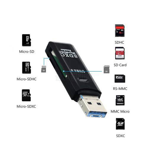 Usb 3.0 Card Reader SD TF Usb Computer Card Reader Mobile Phone Micro Usb Three-In-One Card Reader