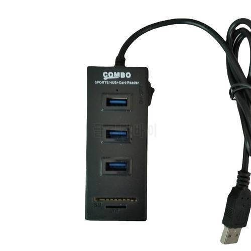 Independent Switch USB 2.0 One Drag Three HUB With SDTF Card Reader 2.0 Port Hub COMBO Expander