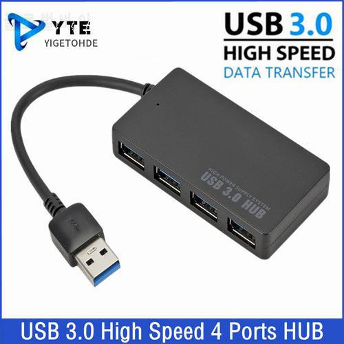 USB 3.0 HUB High Speed Multi USB Splitter 4 Ports Expander Multiple USB Expander Computer Accessories for Laptop PC Multiple Usb