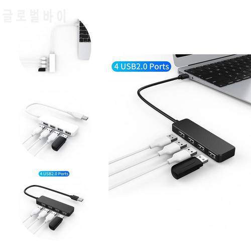 Cable Hub Practical 4 in 1 USB2.0 Cable Hub Stainless Stable Output Expansion Dock