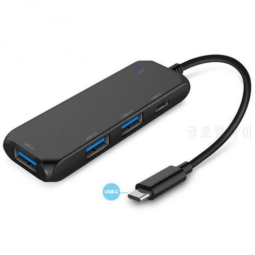 Type C To USB-C Hub Computer Splitter Docking Station One Drag Four With Power Supply Port Type C Adapter Compatible With Pro
