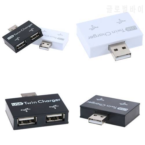 Mini USB Hub to 2 Port Charger Hub Adapter Hot Sale fashion New USB Splitter for Phone Tablet Computer