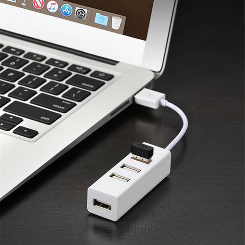 Reliable Convenient USB2.0 Hub Adapter Power Charger Safe USB Hub Plug Play for Laptop