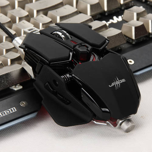 5600DPI wired gaming mechanical gaming mouse metal laptop usb chicken special macro black mouse for boy